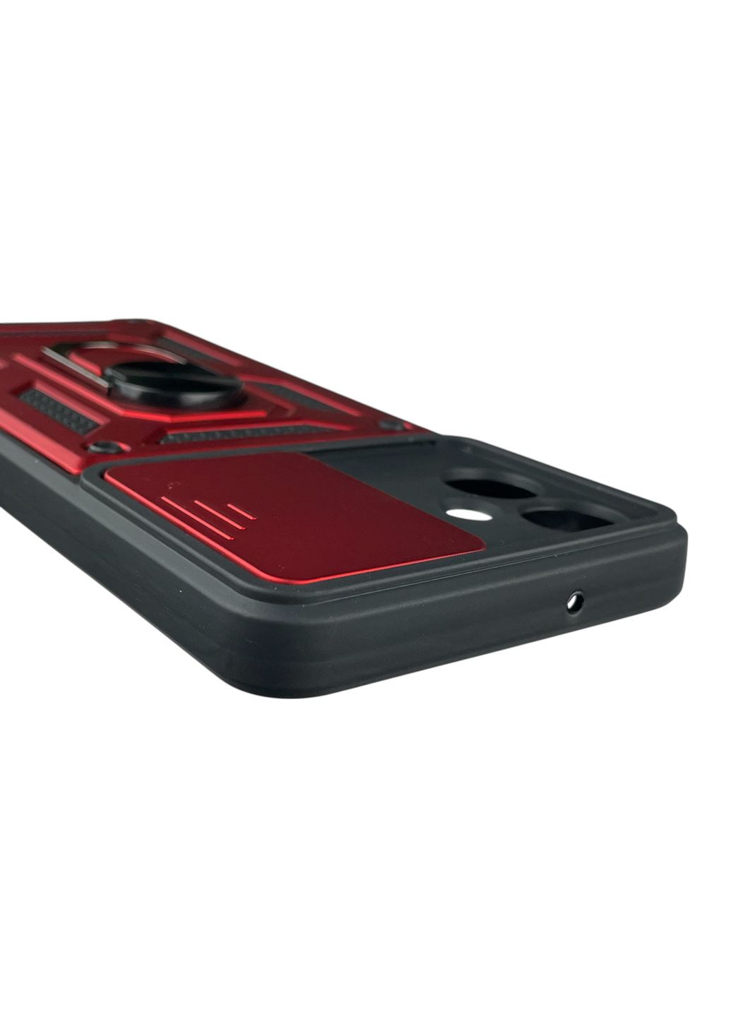 Чохол для Galaxy A06 4G (A065F) броньований з кільцем-тримачем підставкою зі шторкою на самсунг а06 4г червоний rg1 Samsung (366231956)