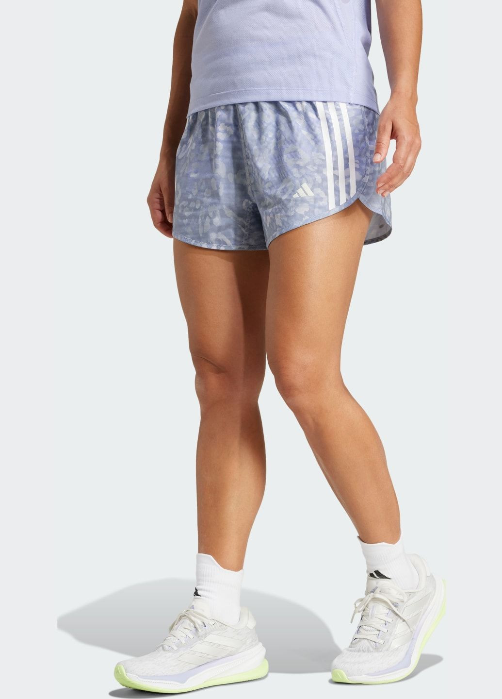 Шорты Own the Run CLIMACOOL 3-Stripes adidas (333155319)