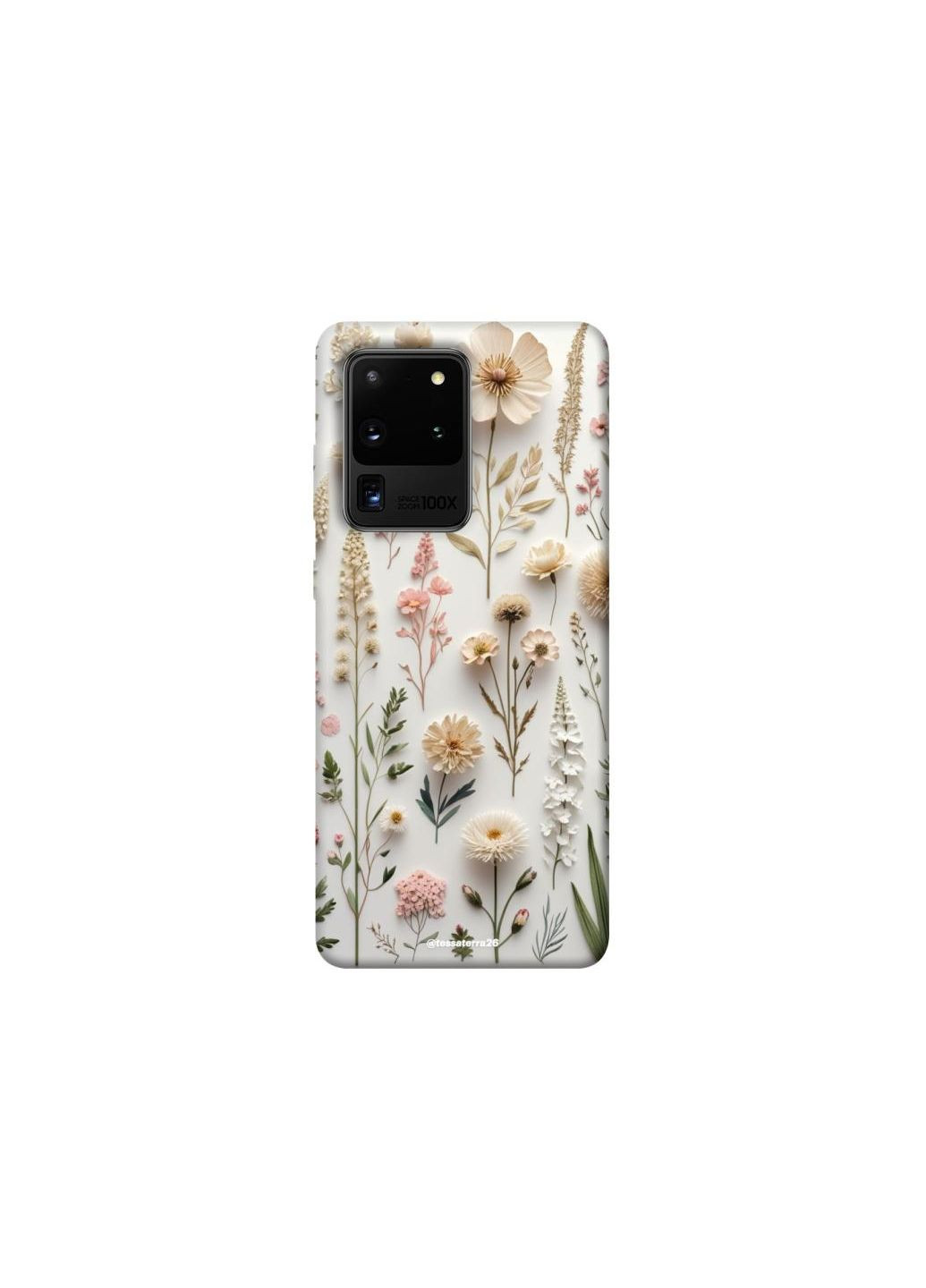 Чехол на Samsung Galaxy S20 Ultra Floral design ver.1 Frontalka (361331591)