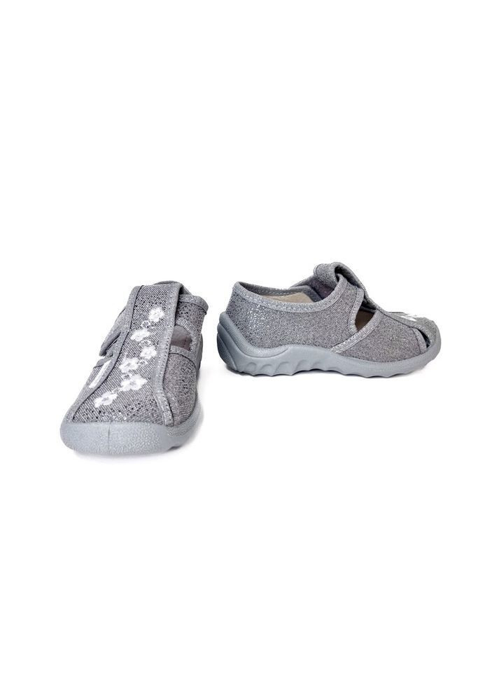 Серебристые тапочки 21 г 13,8 см серебристый артикул м206 Waldi