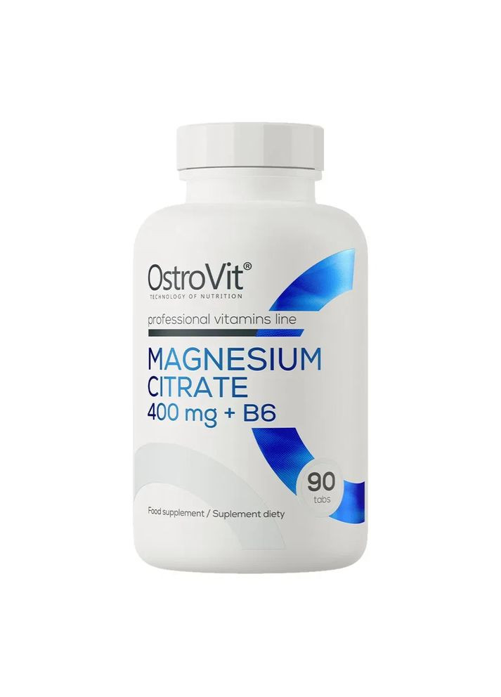 Магний цитрат 400 мг с витамином B6 90 таблеток Ostrovit (361349241)