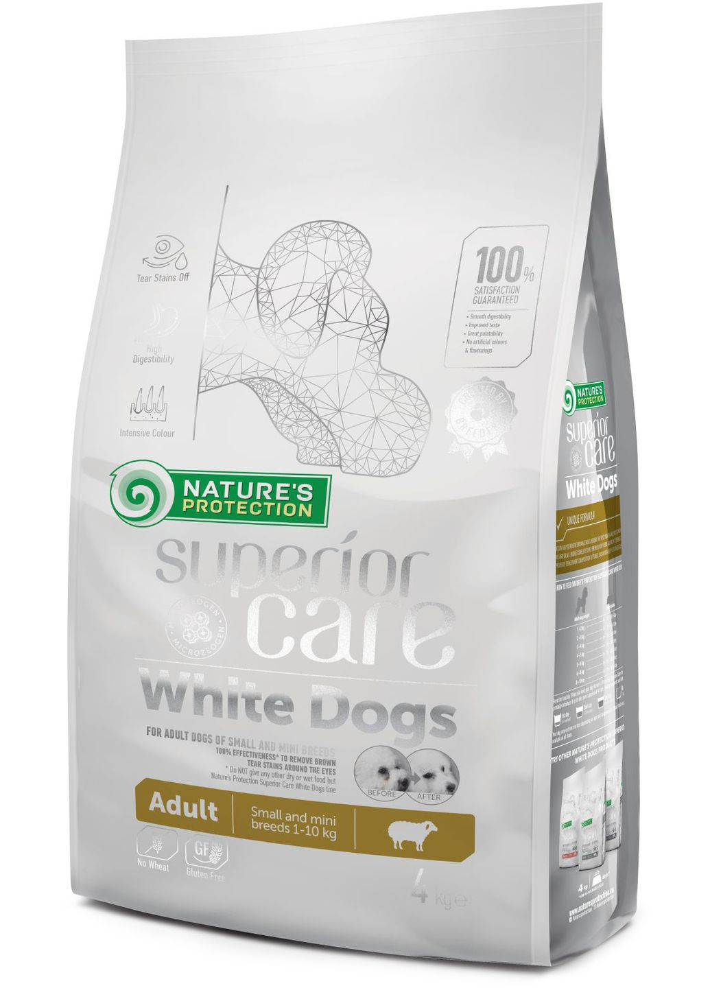 Сухой корм для собак Superior Care White Dogs Adult Small and Mini Breeds 4 кг (NPSC45833) Nature's Protection (279563460)