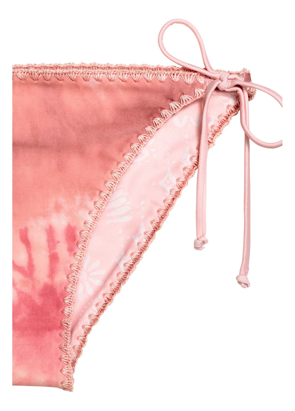 Коралловые купальные трусики-плавки,коралловый в белые узоры, H&M