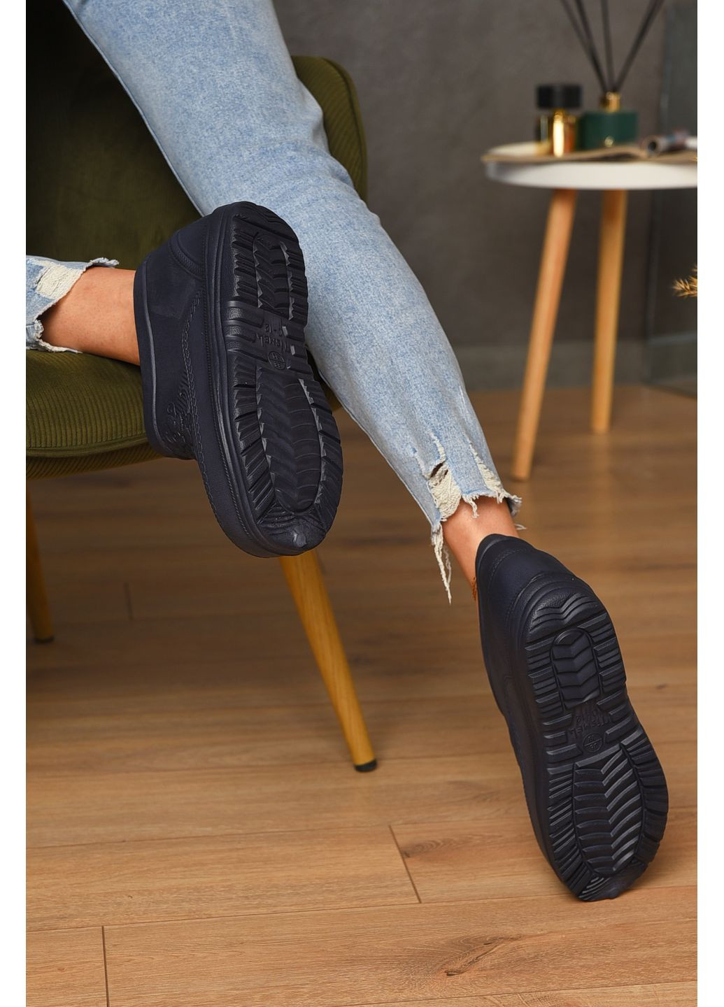 Калоші жіночі темно-синього кольору Let's Shop (355336095)