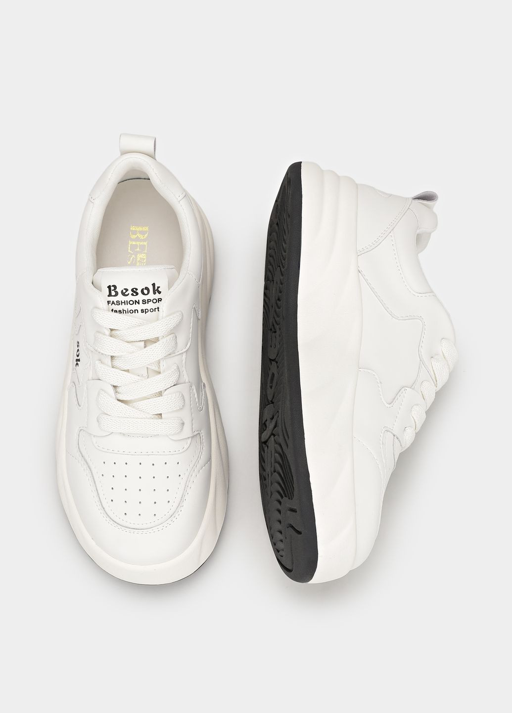 Объемные кроссовки в спортивном стиле It-Girl молочные всесезоны (341302265)