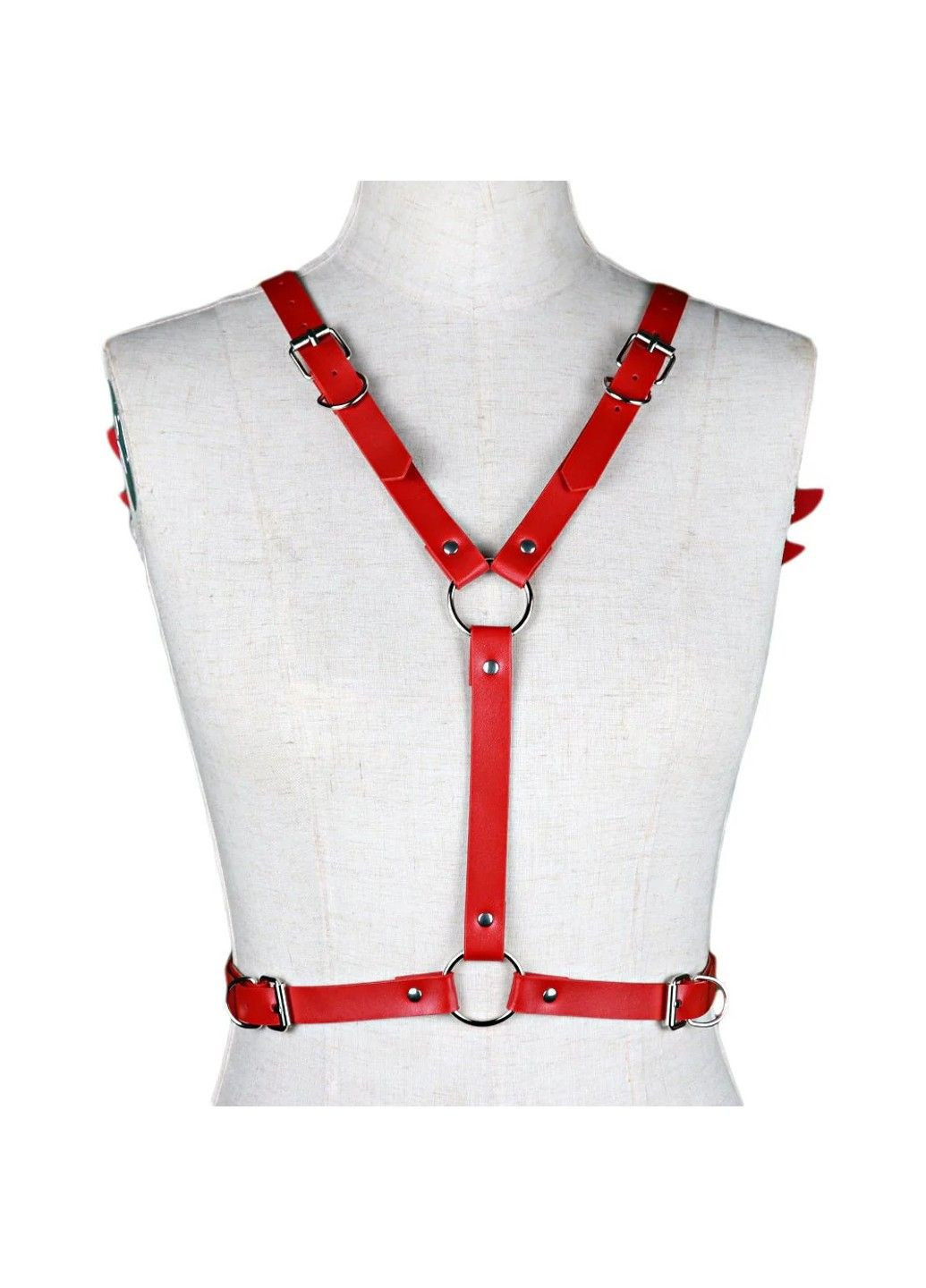 Красная портупея из эко-кожи для БДСМ с крыльями ангела We Love (323222566)