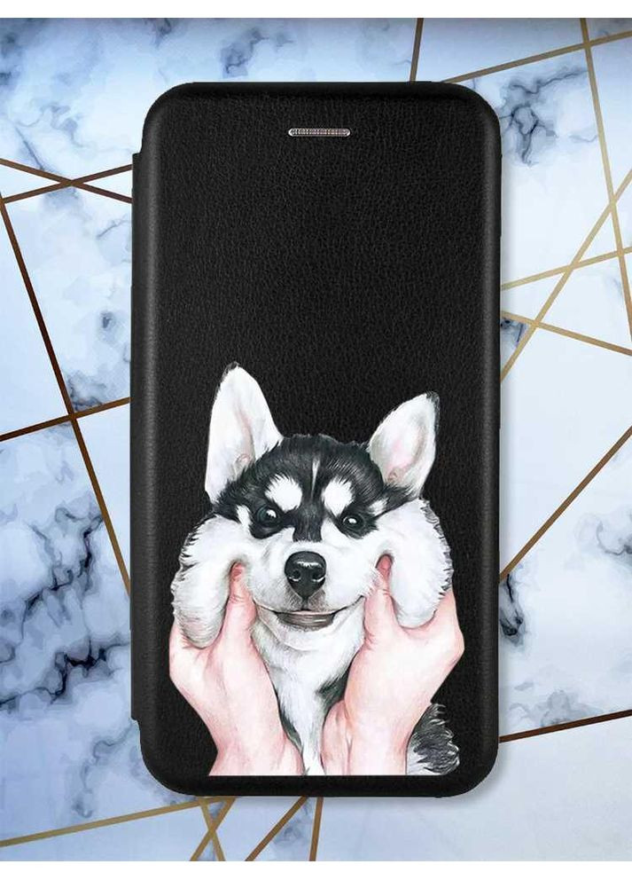 Чохол-книжка з малюнком для Samsung Galaxy A32 5G Чорний; Мордочка (принт 121) G-Case (359490322)