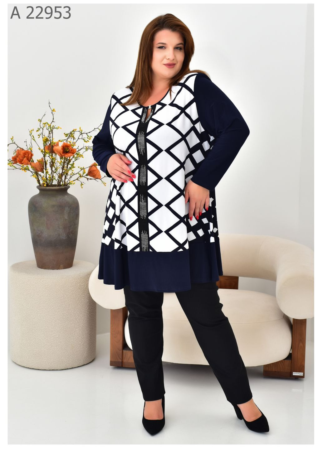 Удлиненная нарядная туника SK (325700887)