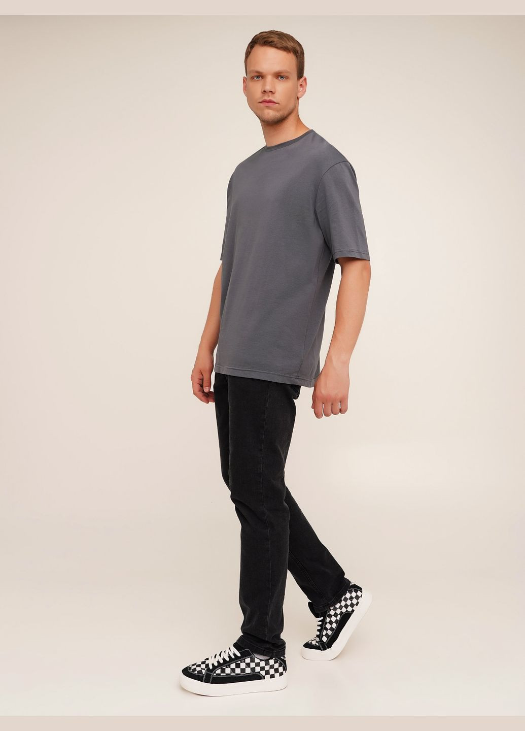 Сіра футболка однотонна чоловіча mbc02301 shop (2000990417787) LAWA
