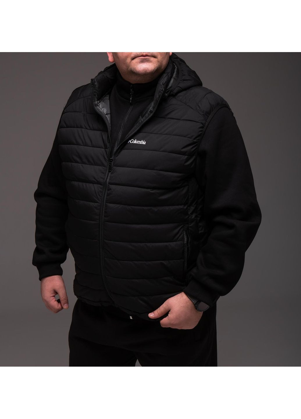 Чоловічий утеплений жилет Великі Розміри до 153 кг No Brand (363130859)