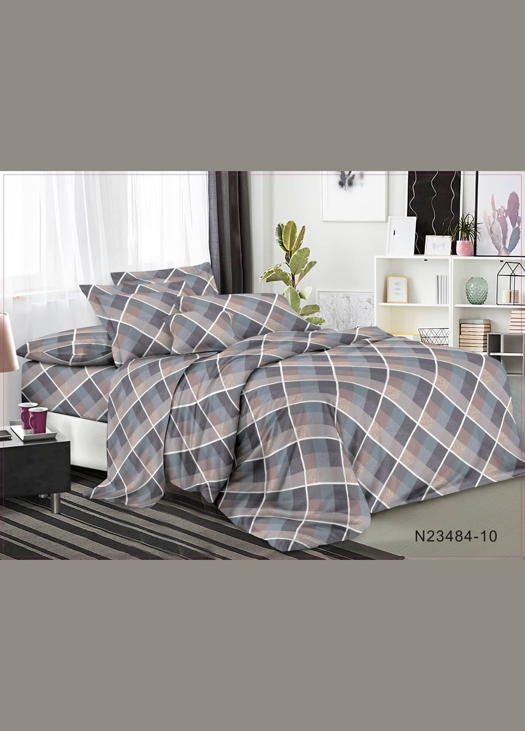 Евро комплект постельного белья Бязь 3D Premium 200х220 см BPе-304 Vital-Textile (303815953)