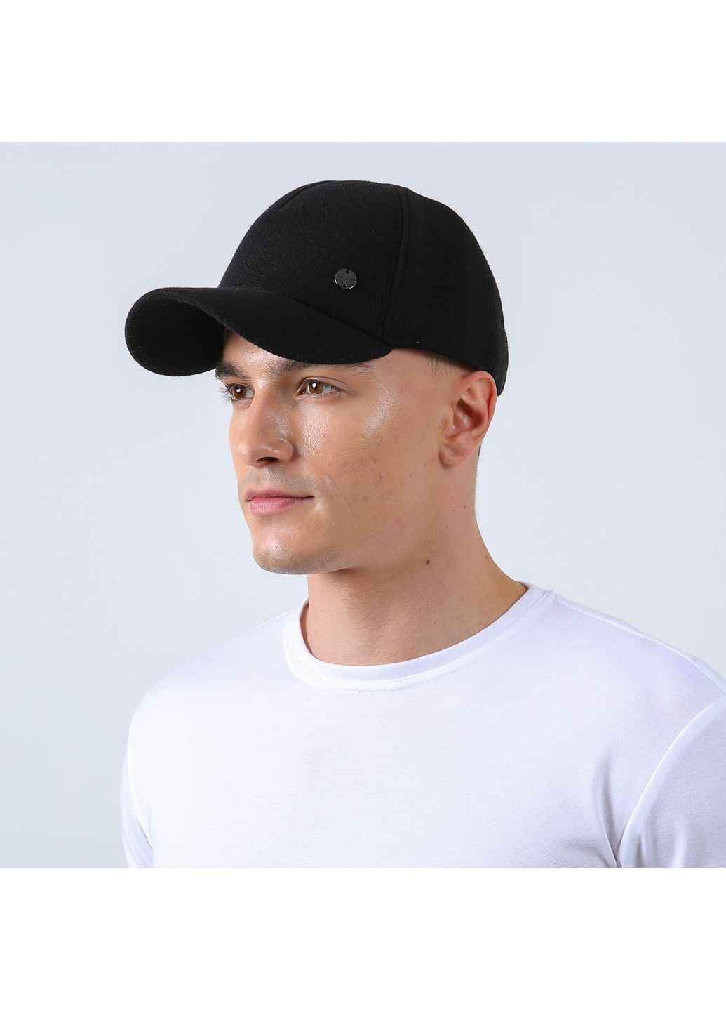 Бейсболка с регулятором мужская шерсть черная ЭМИЛИЯ 564-183 LuckyLOOK 564-183М (351857392)