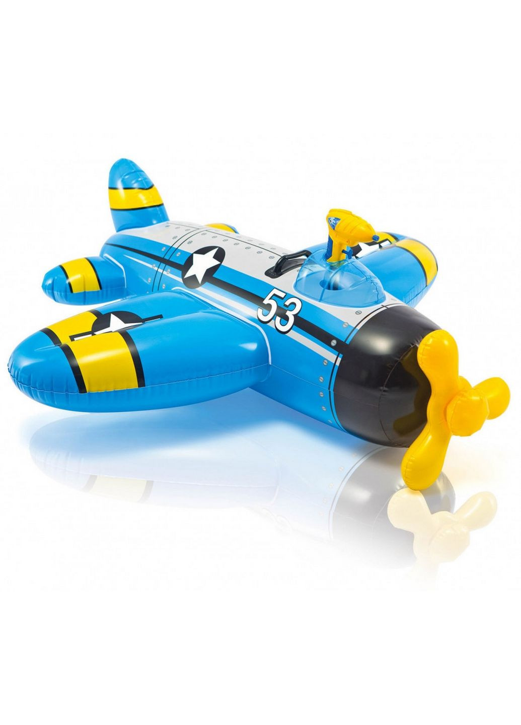 Детский плотик для плавания Самолетик с водяным пистолетом Intex (279319655)