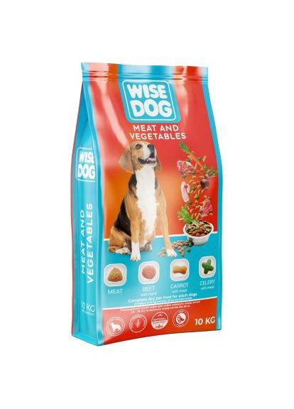Сухий корм для собак (4820111141678) Wise Dog With meat and vegetables 500 г (369879127)