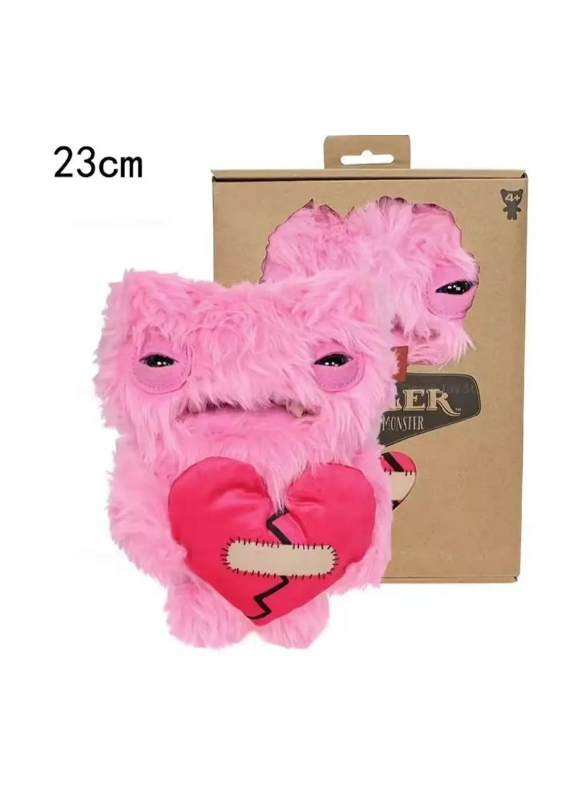 Мягкая игрушка Фуглер розовый с розовым сердцем fuggler funny ugly monster No Brand (369475145)