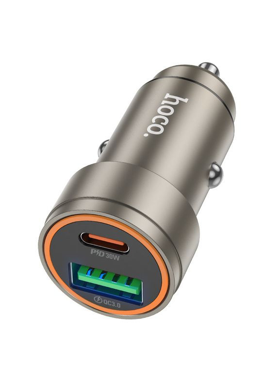 АЗП Z57A Glorious PD30W+QC3.0 car charger Чорний Hoco (368591147)