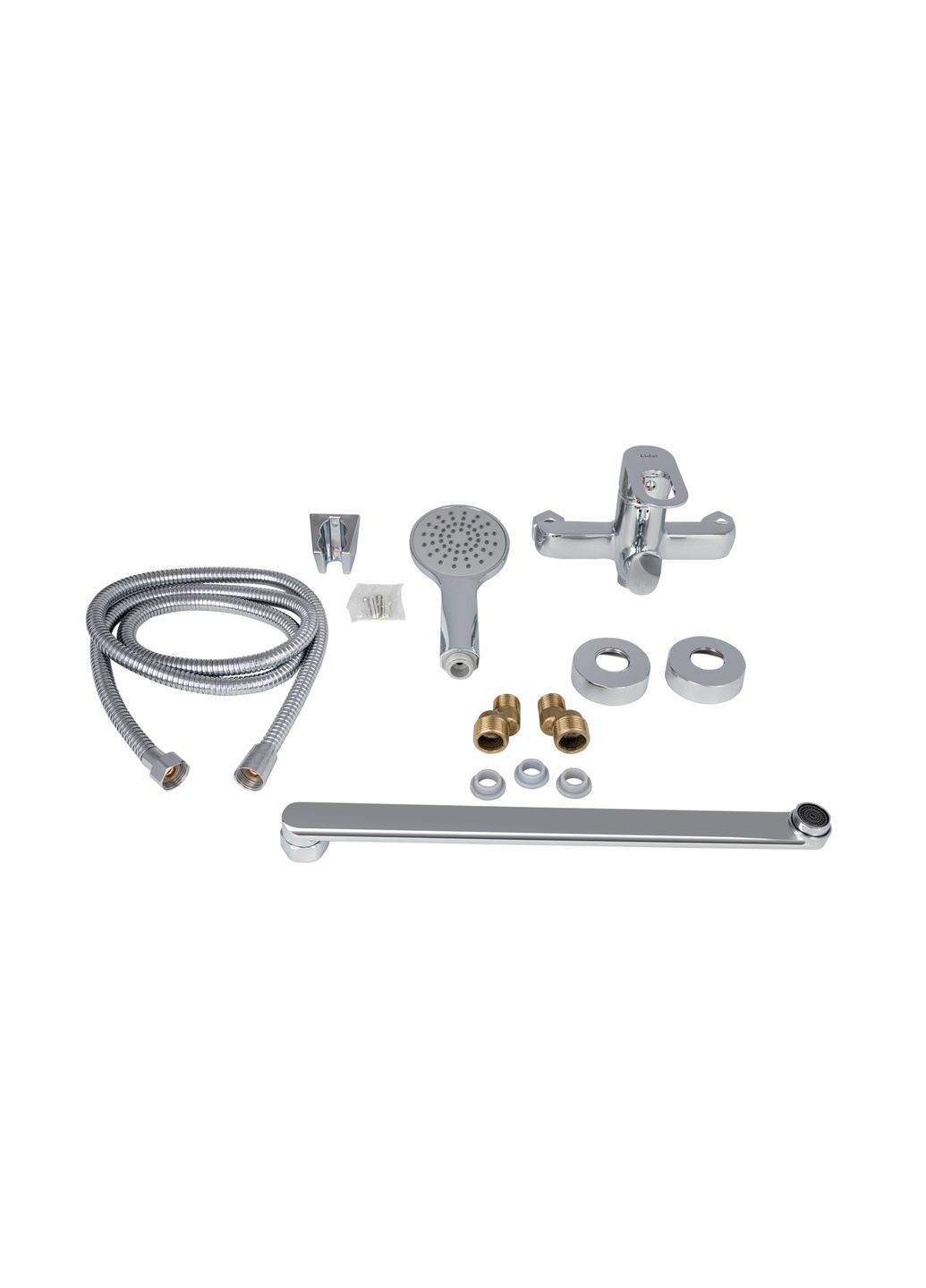 Змішувач для ванни Latwa з поворотним виливом (з душовим гарнітуром) (k35) LDLAT005CRM45415 Chrome LIDZ 005 (346492345)