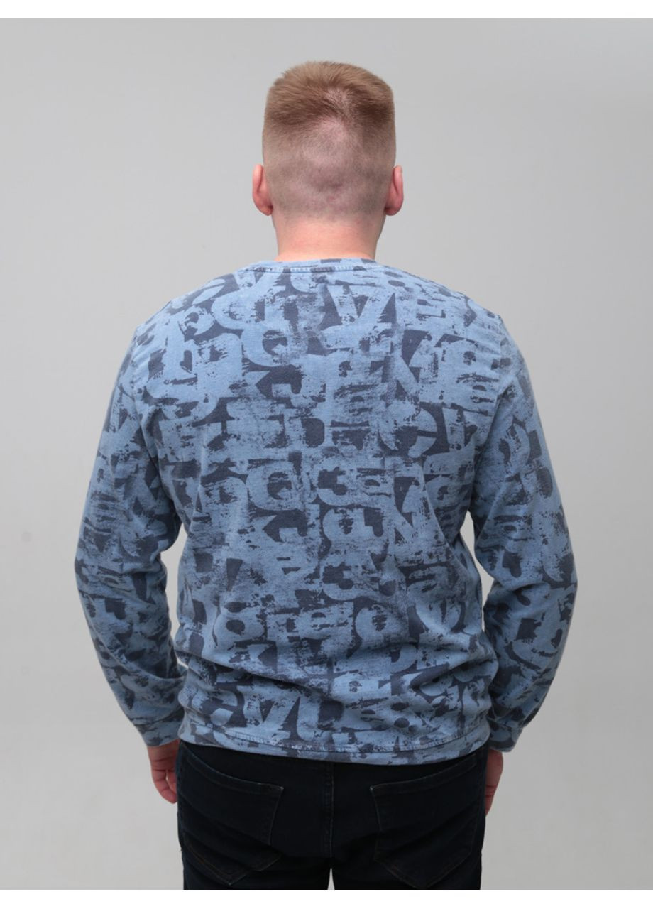 Синий свитшот мужской синий с принтом Bagarda анималистичный (358932509)