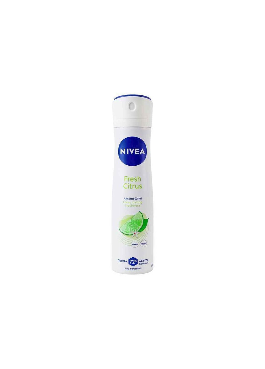 Дезодорант-антиперспірант 150мл Fresh Citrus в спреї 72 години Nivea (354339042)