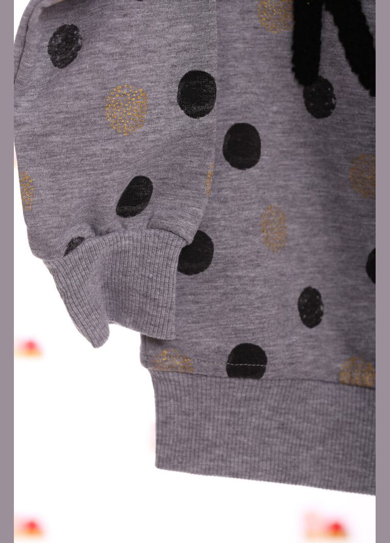 Серый демисезонный костюм с длинным рукавом для девочки трикотажный run серый 98 см (28739) BABYKROHA