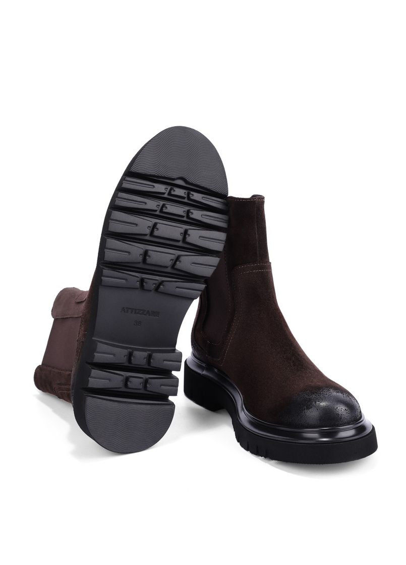 Жіночі Черевики AT0146R-358-1371 Коричневий Велюр Attizzare (368753742)