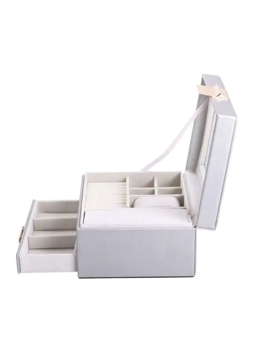 Шкатулка для украшений из эко кожи 2 яруса органайзер для ювелирных изделий HP-5-36G Yiwu (353503034)