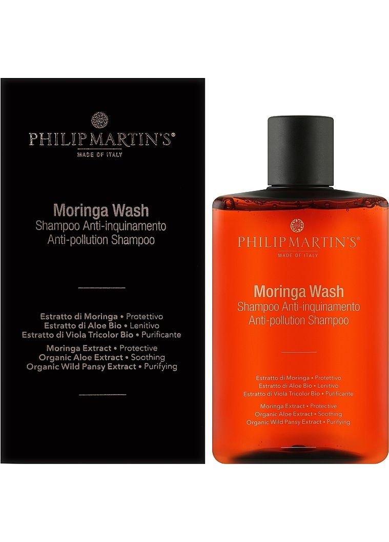 Шампунь для захисту волосся від впливу навколишнього середовища Moringa Wash 320ml (521911-33848502) Philip Martin's (368645773)