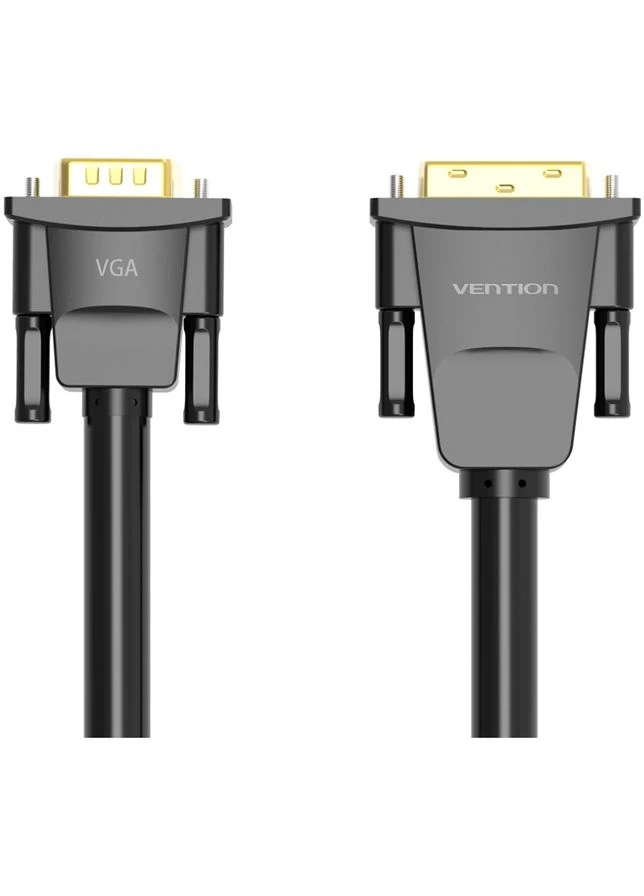 Кабель DVI M (24+1) - VGA M 1.5 м Black (EABBG) Vention (390049548)