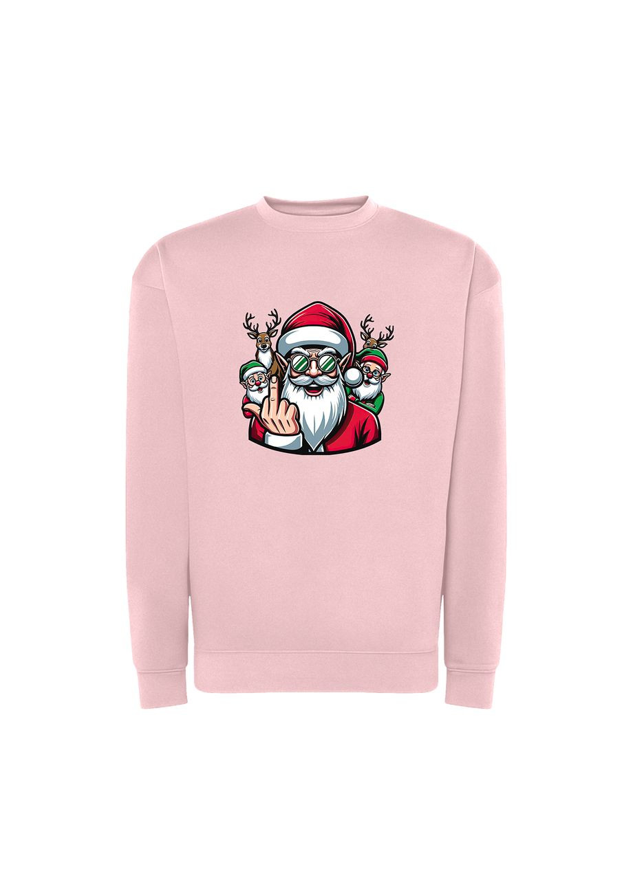 Розовый новогодний свитшот с принтом "подарки - за кеш!" (10931439372) ТiШОТКА (368570929)