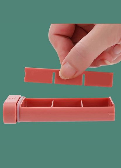 Плоская карманная таблетница на 6 отделений Slider, синий More (299665075)