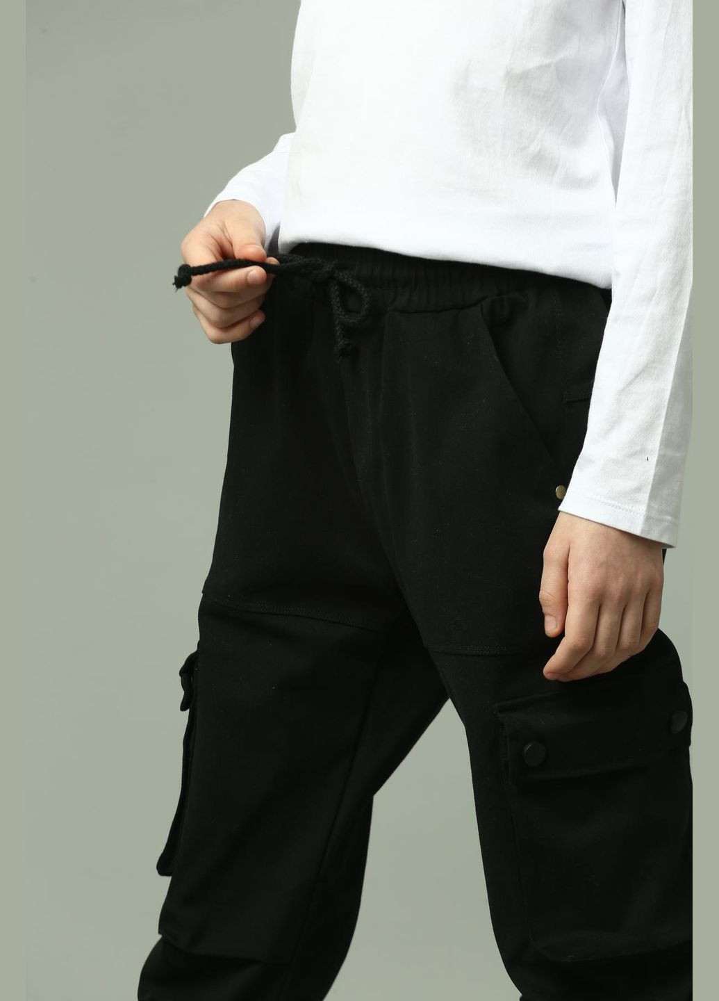 Черные спортивные, повседневный, кэжуал, джинсовые демисезонные брюки джоггеры, карго IRmAS