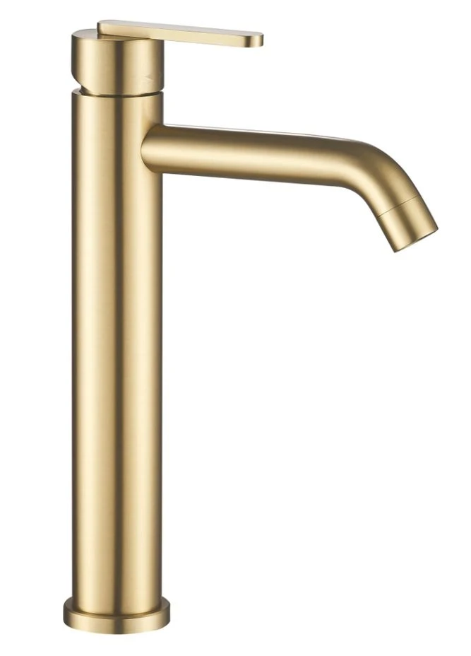 Змішувач для раковини (умивальника) ONTARIO BRUSHED GOLD високий Rea (376155608)