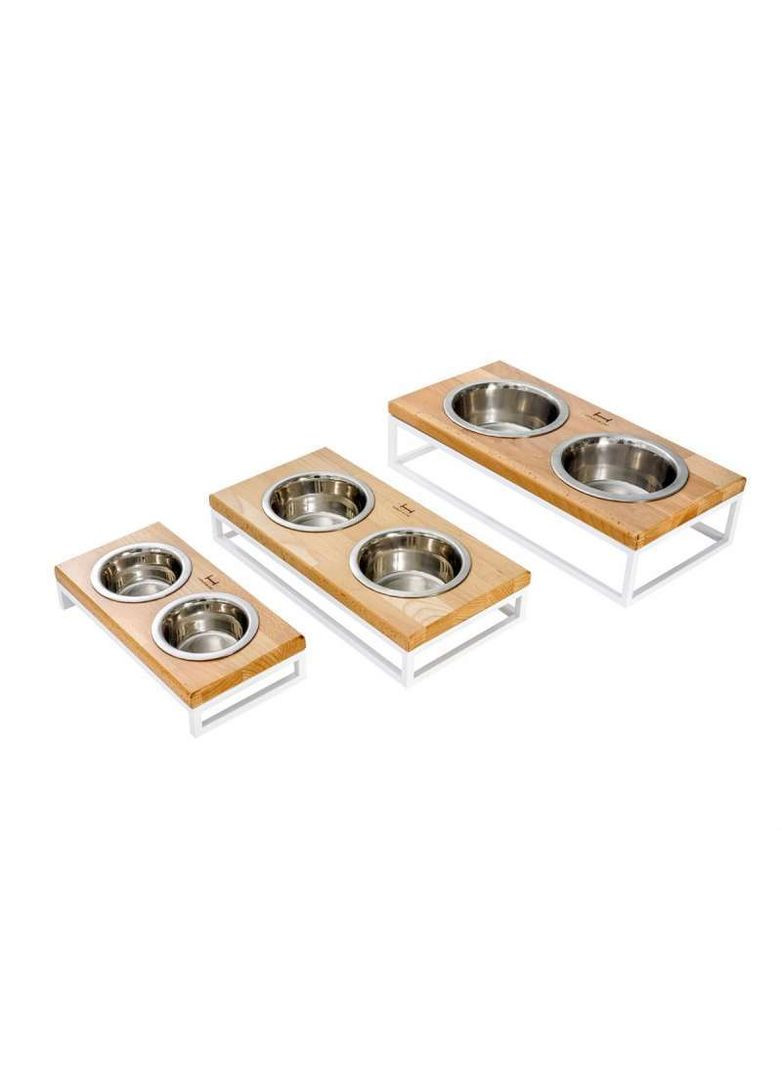 Мисочка на підставці для корму (дерево) HARLEY & CHO Lunch Bar - S Harley and Cho (327257285)