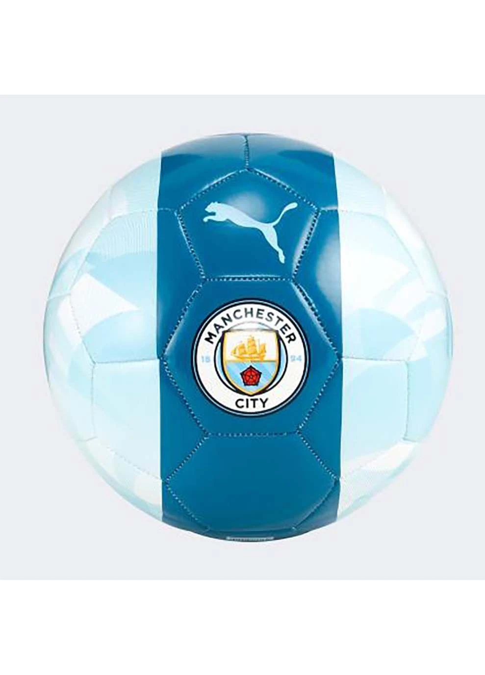 М'яч футбольний MCFC FtblCore Ball Сріблястий, Блакитний, Синій 5 Puma (302286451)
