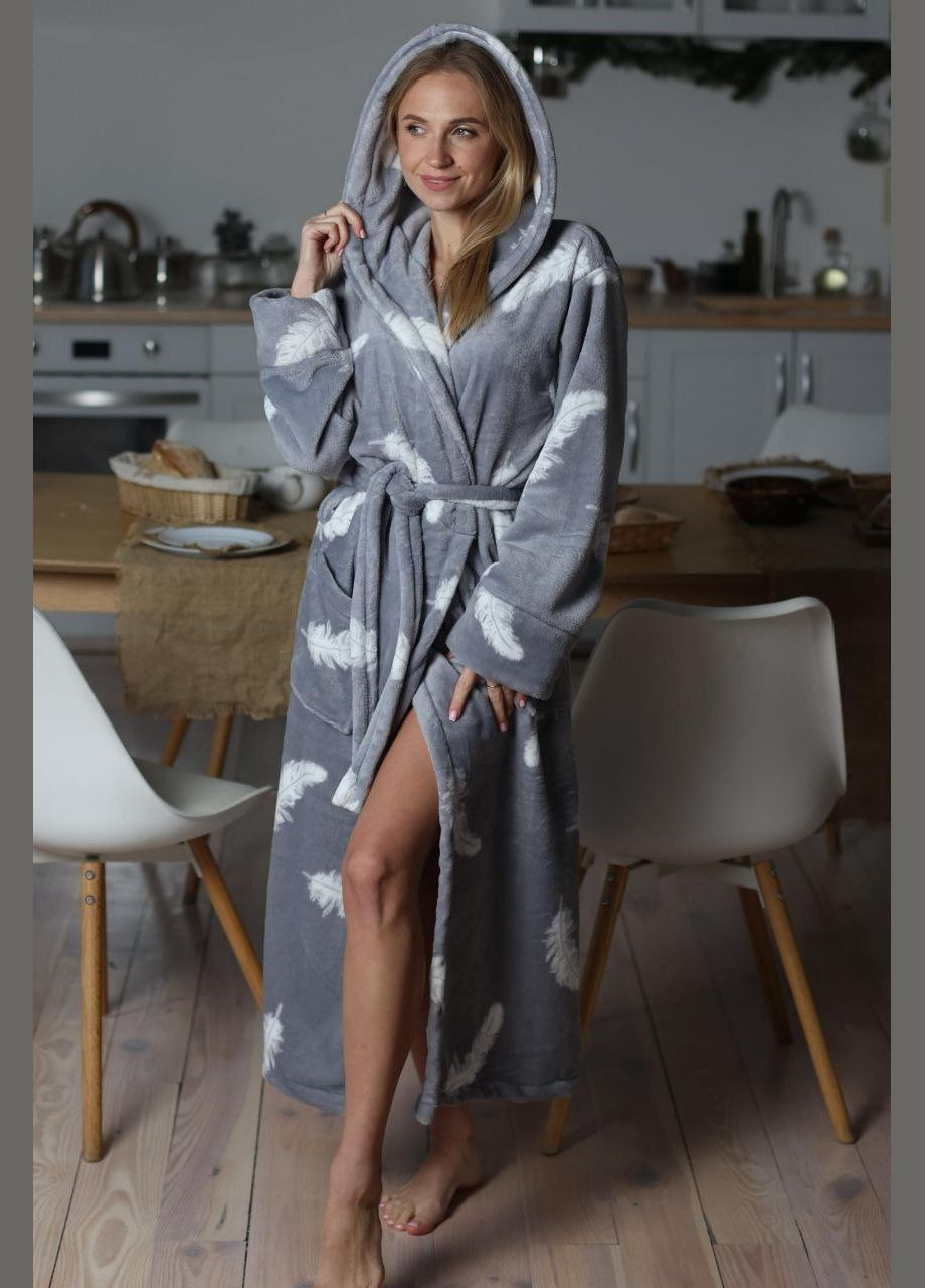 Халат с капюшоном Мягкий уютный Шарпей No Brand (315429374)