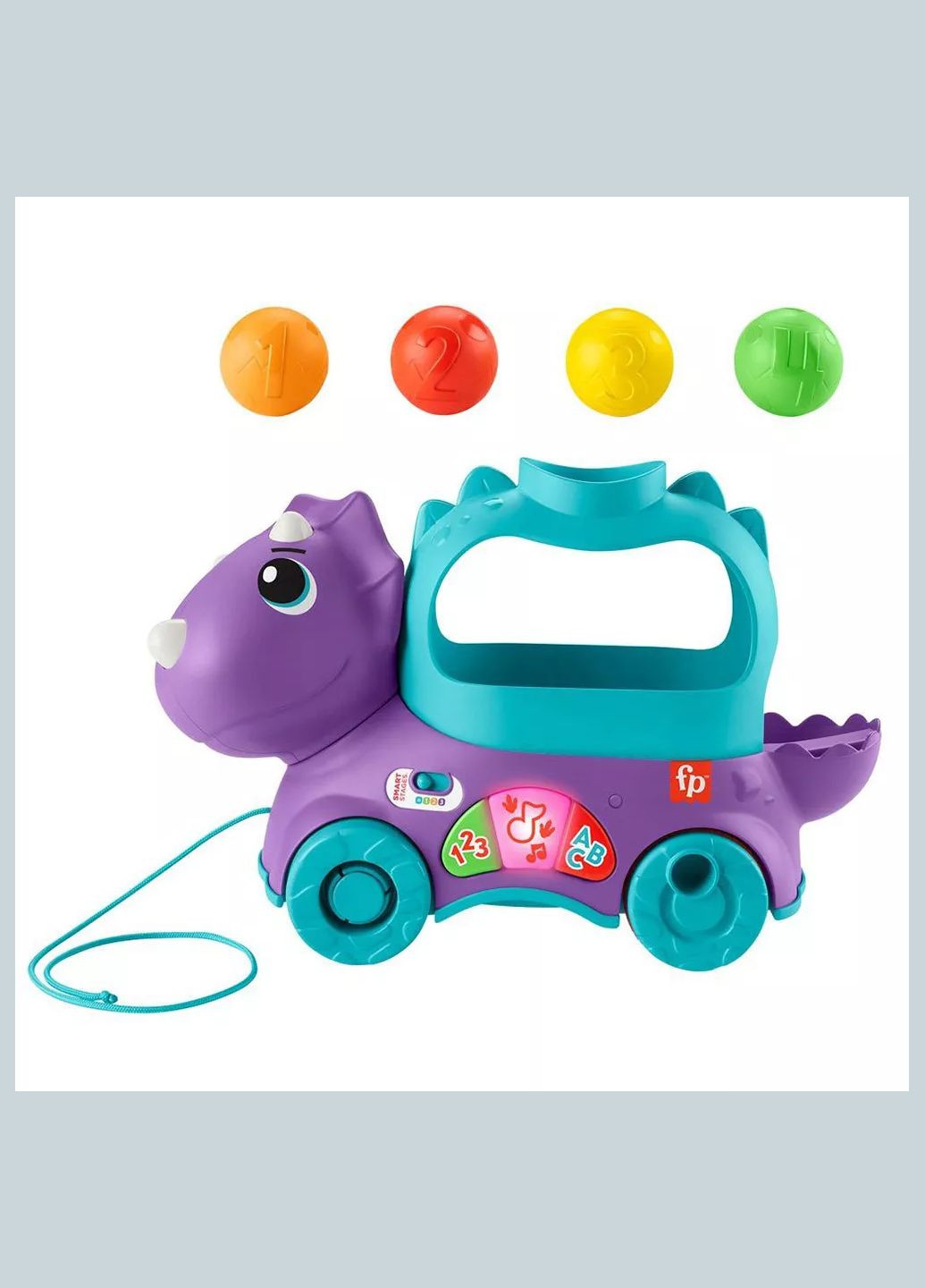 Игрушка Fisher-Price Веселый трицератопс многоязычный (HNR53) Fisher Price (330058596)