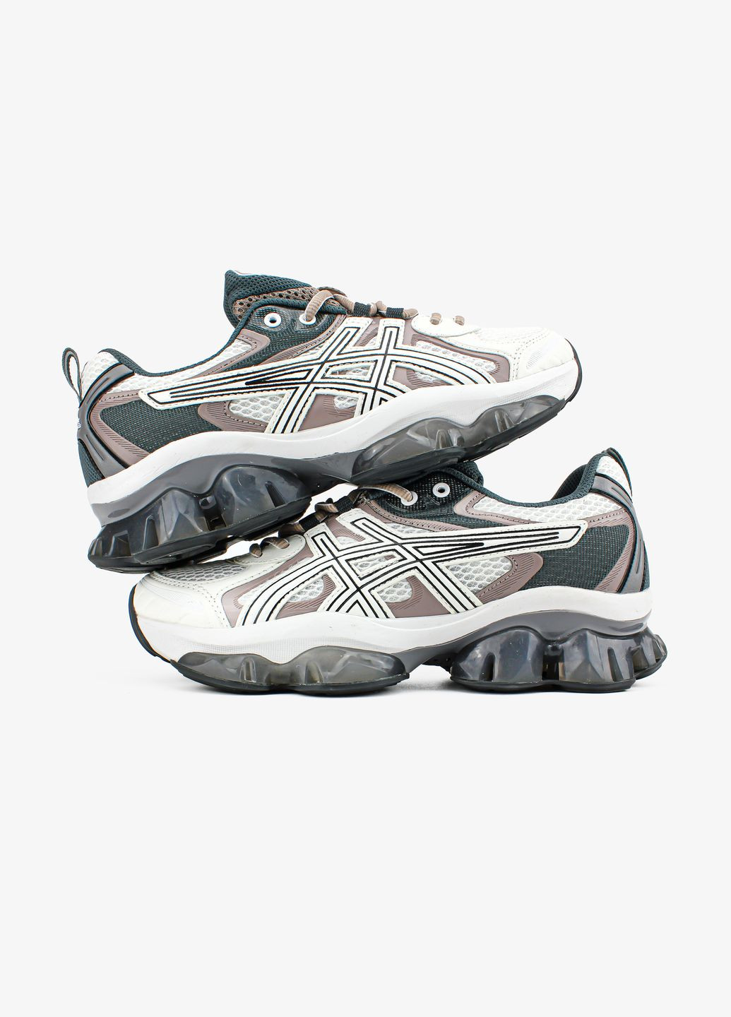 Кроссовки женские и мужские Asics Gel-Quantum Kinetic beige white | Асикс Гель-Квантум Кинетик бежевые белые No Brand бежевые всесезоны (313653546)