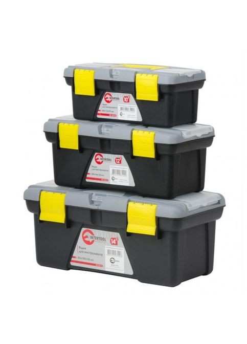 Комплект ящиків для інструменту 3 шт (ВХ-0310 10"/ВХ-0312 12"/ВХ-0314 14") BX-0303 Intertool (323486050)