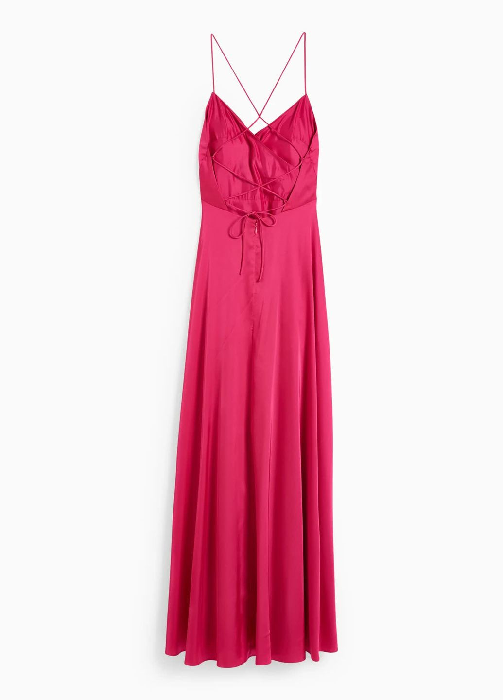 Розовое кэжуал платье макси C&A однотонное
