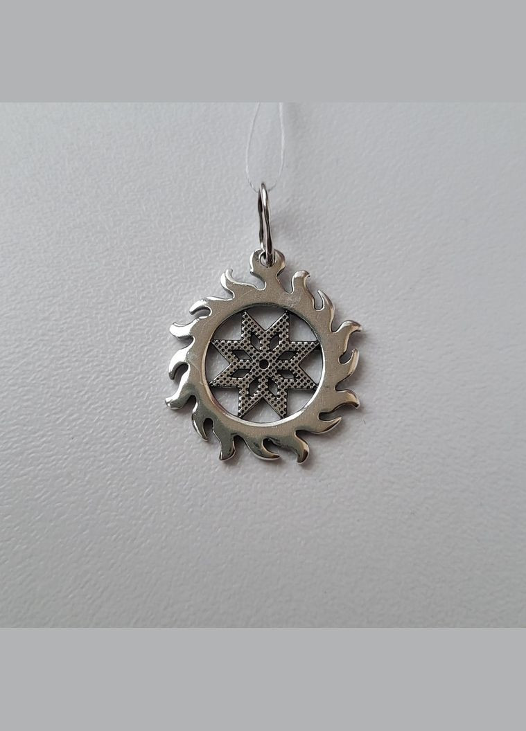 Серебряная подвеска кулон оберег амулет Алатырь Черненное серебро 925 пробы 89041ч 2.50г No Brand (306742918)