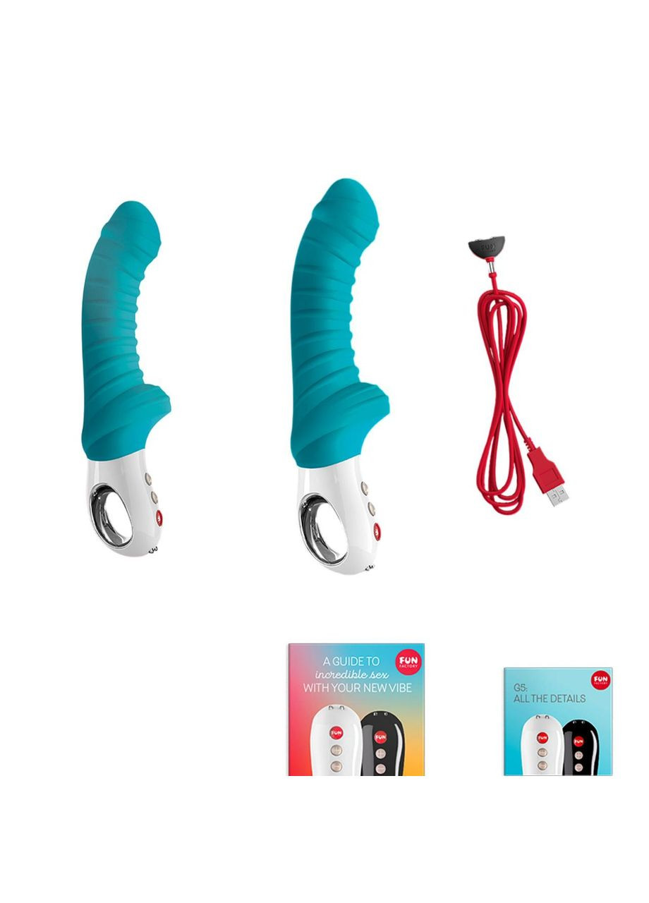 Вибратор для точки G Fun Factory TIGER petrol, ребристый, подходит для анальной стимуляции No Brand (366877607)