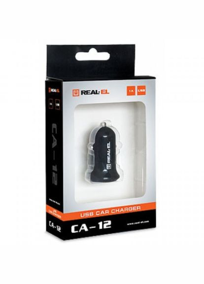 Зарядний пристрій Real-El ca-12 black (268144087)