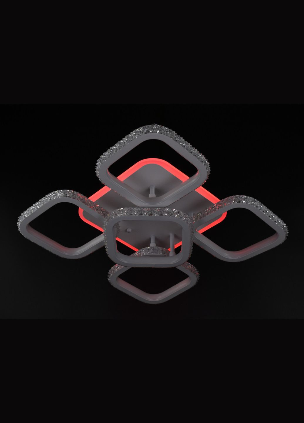 Люстра світлодіодна стельова LED світильник для квартири на стелю лед 26321 Білий 12х42х42 см. Sunnysky (364752369)