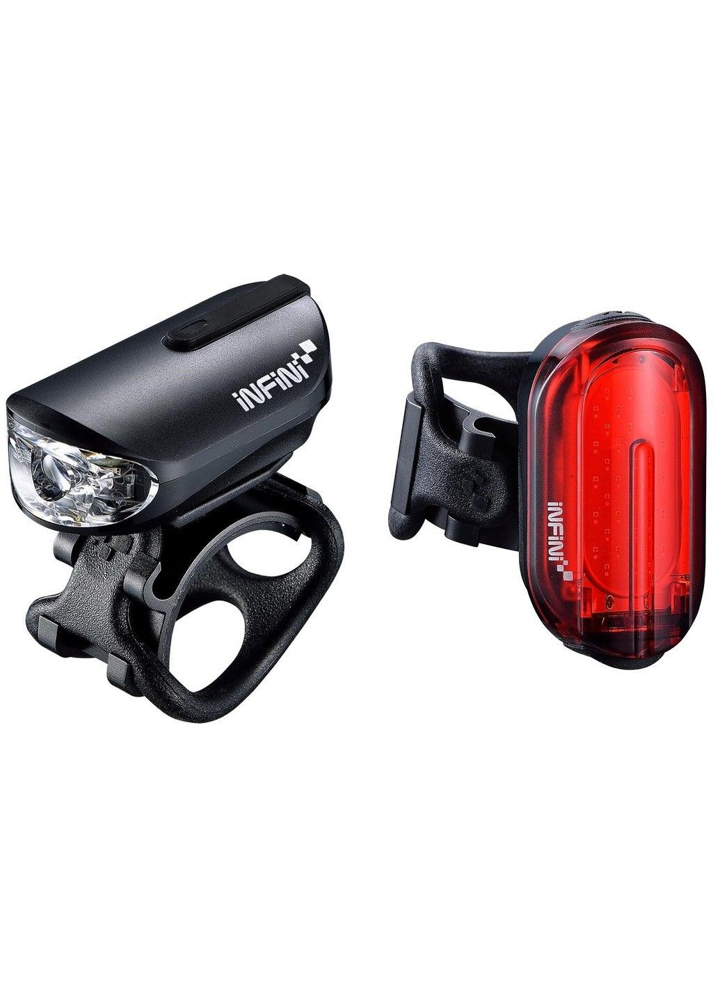 Комплект велосипедного світла OLLEY 4 функцій USB (переднє+заднє) Infini (329726449)