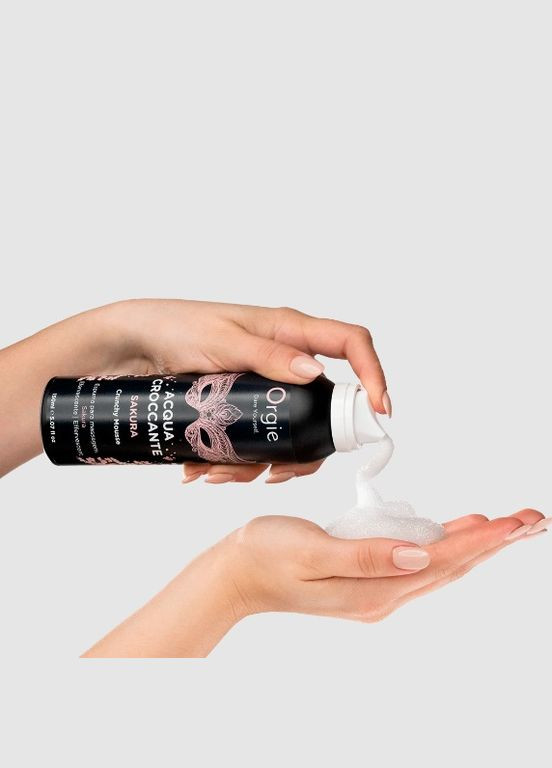Шипуча пінка зволожуюча для масажу Acqua Crocante, аромат: Сакура 150 мл - CherryLove Orgie (305829626)