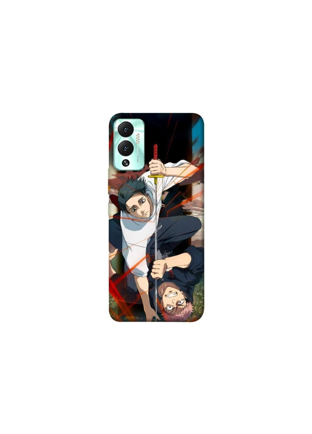 Чехол на Infinix Hot 12 Play Jujutsu kaisen v5 Frontalka (378989029)