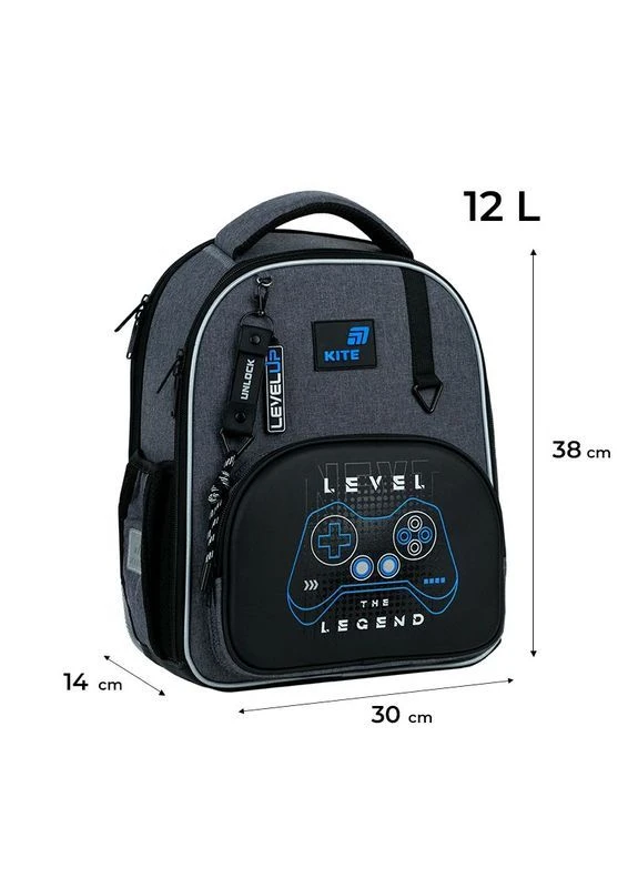 Рюкзак Kite Education каркасный 556 Level UP (Срок доставки до 10 дней!) MIC (385836715)
