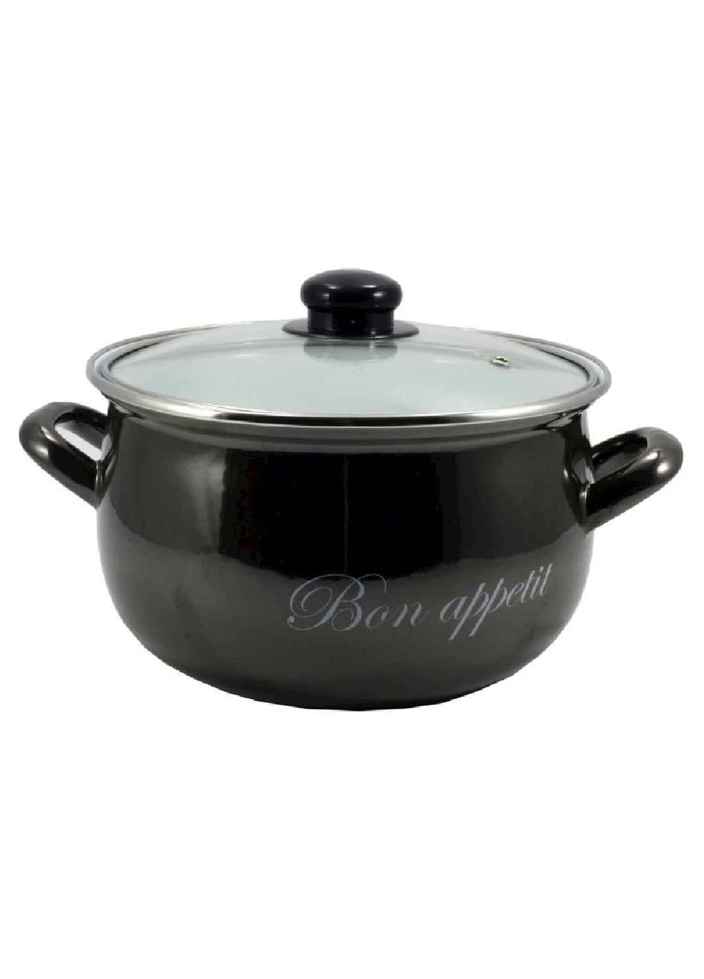 Кастрюля глубокая 3,1л d=18 Bon appetit черный (Т)2234A 00079445 ТМ INTEROS No Brand (387457712)