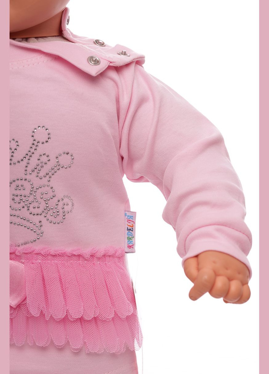 Водолазка с рюшей розовая см. (51380) BABYKROHA (299666097)