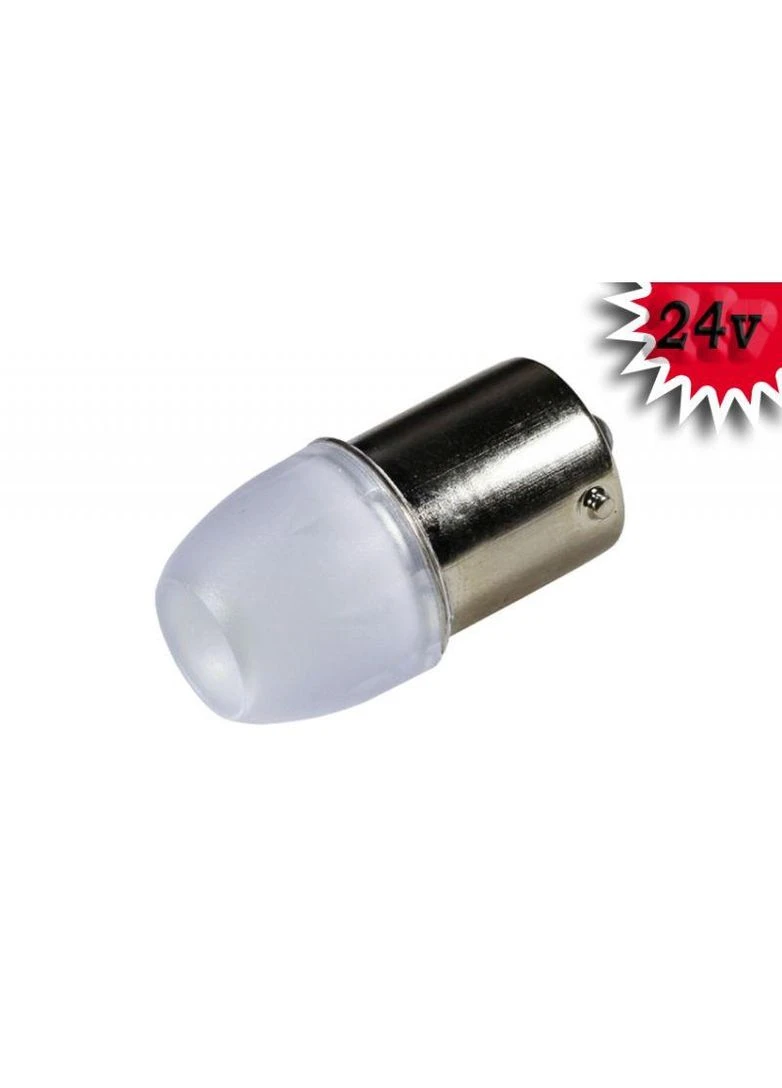 Светодиодная автомобильная лампа P21W BA15S 24 V 3 SMD 5630 1 контакт White (394198850)
